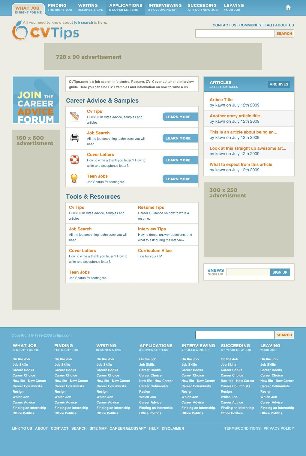 Homepage Design